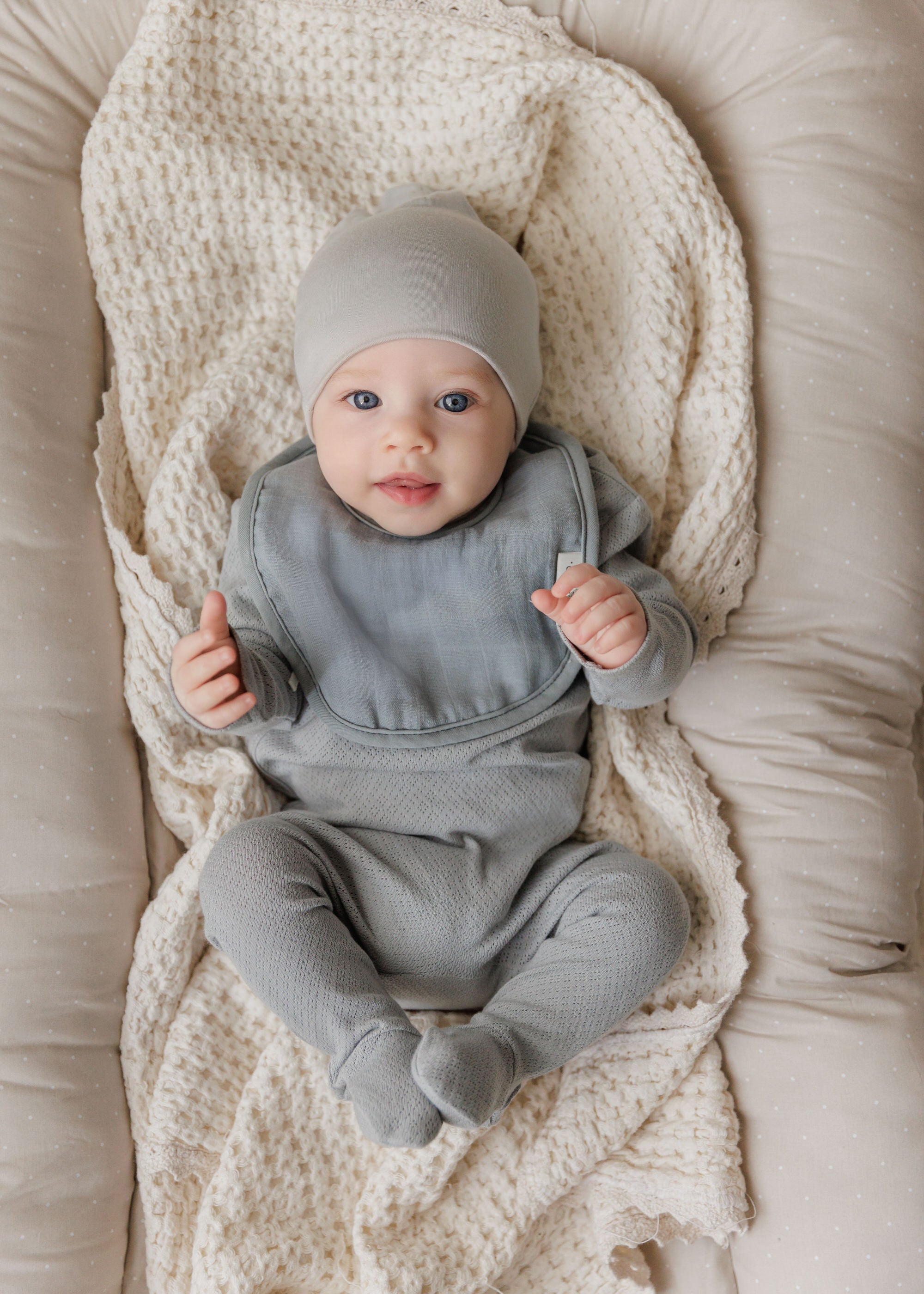 Organic Cotton Amore Pointelle Collection - Footie