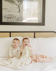 Embroidered Cherry Print Collection - Blanket