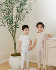 Kids cotton floral print lounge set