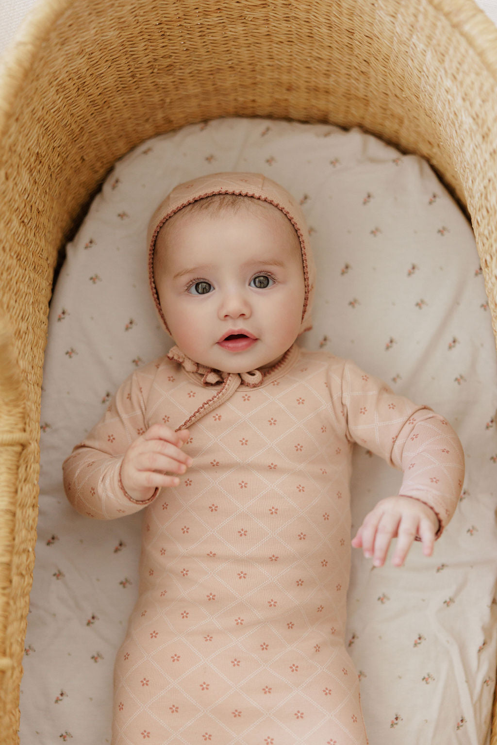 Diamond Print Collection - Footie + Bonnet