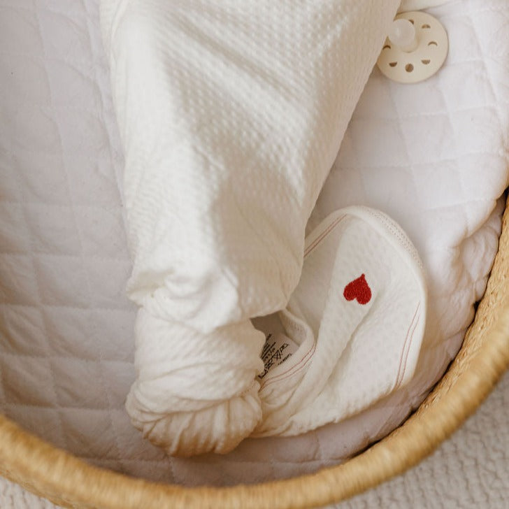 Cotton - Embroidered Heart and Star Collection - Blanket