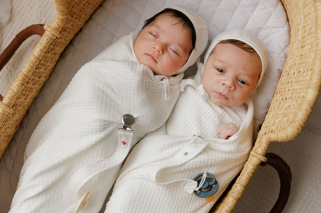 Cotton - Embroidered Heart and Star Collection - Bonnet