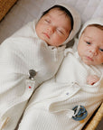 Cotton - Embroidered Heart and Star Collection - Bonnet