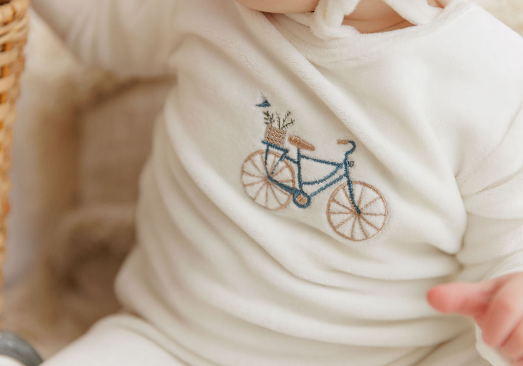 Velour Bicycle Collection - Footie