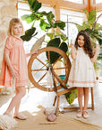 Tulip Collar 3/4 Sleeve Linen Dress – Wave Collection
