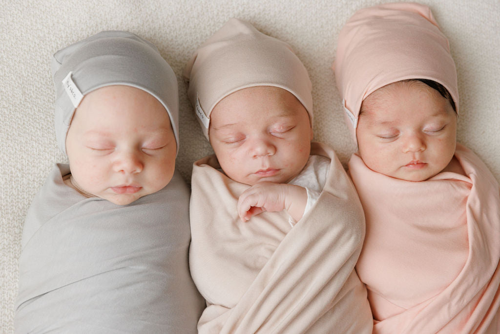 Modal Swaddle &amp; Beanie Set in Gift Box