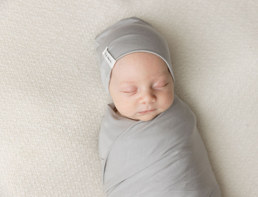 Modal Swaddle &amp; Beanie Set in Gift Box