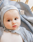 Wave Collection - Knit Pointelle Blanket