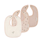 3 Pack Muslin Terry Bibs - Pink Gingko