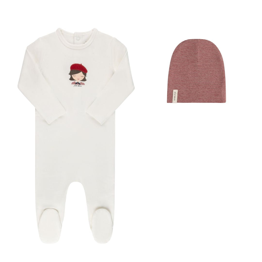 French Terry - French Kids Collection - Footie + Beanie