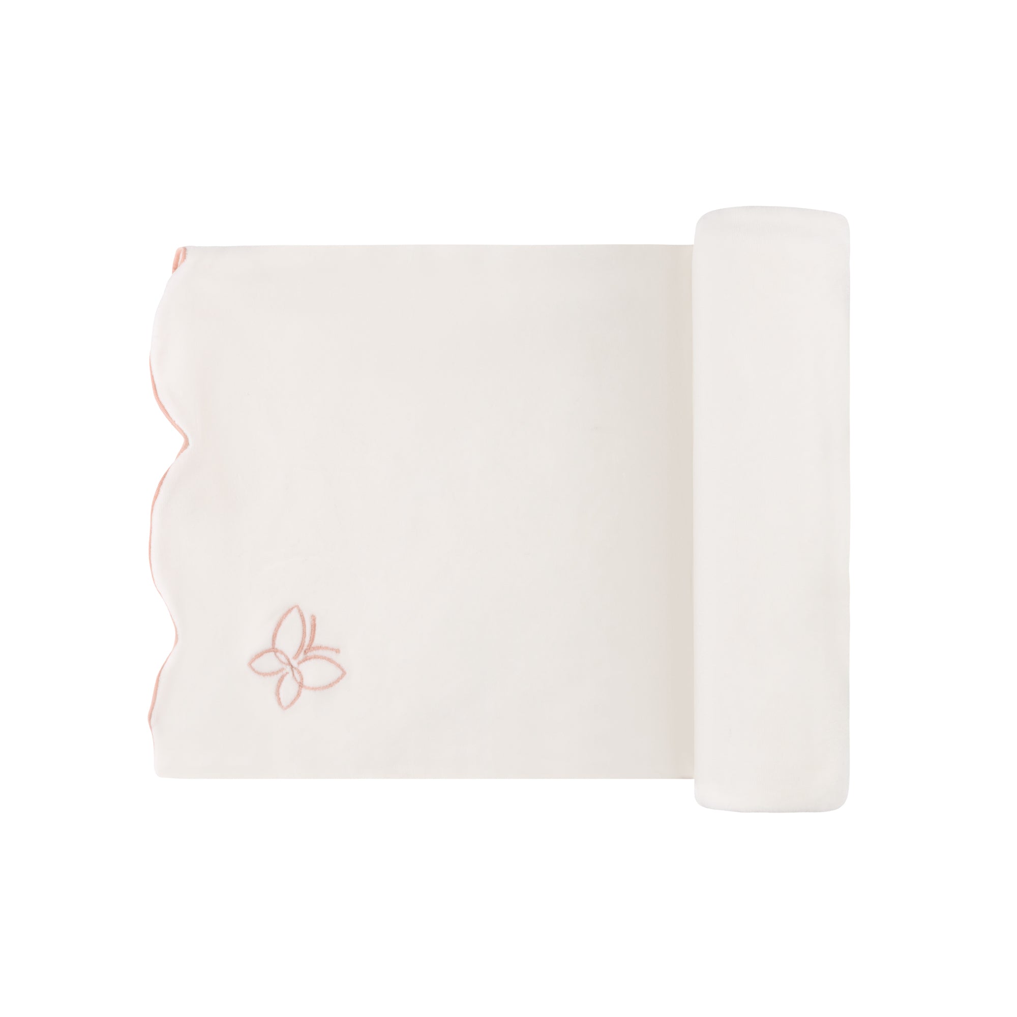 Velour Embroidered Bird &amp; Butterfly Collection - Blanket