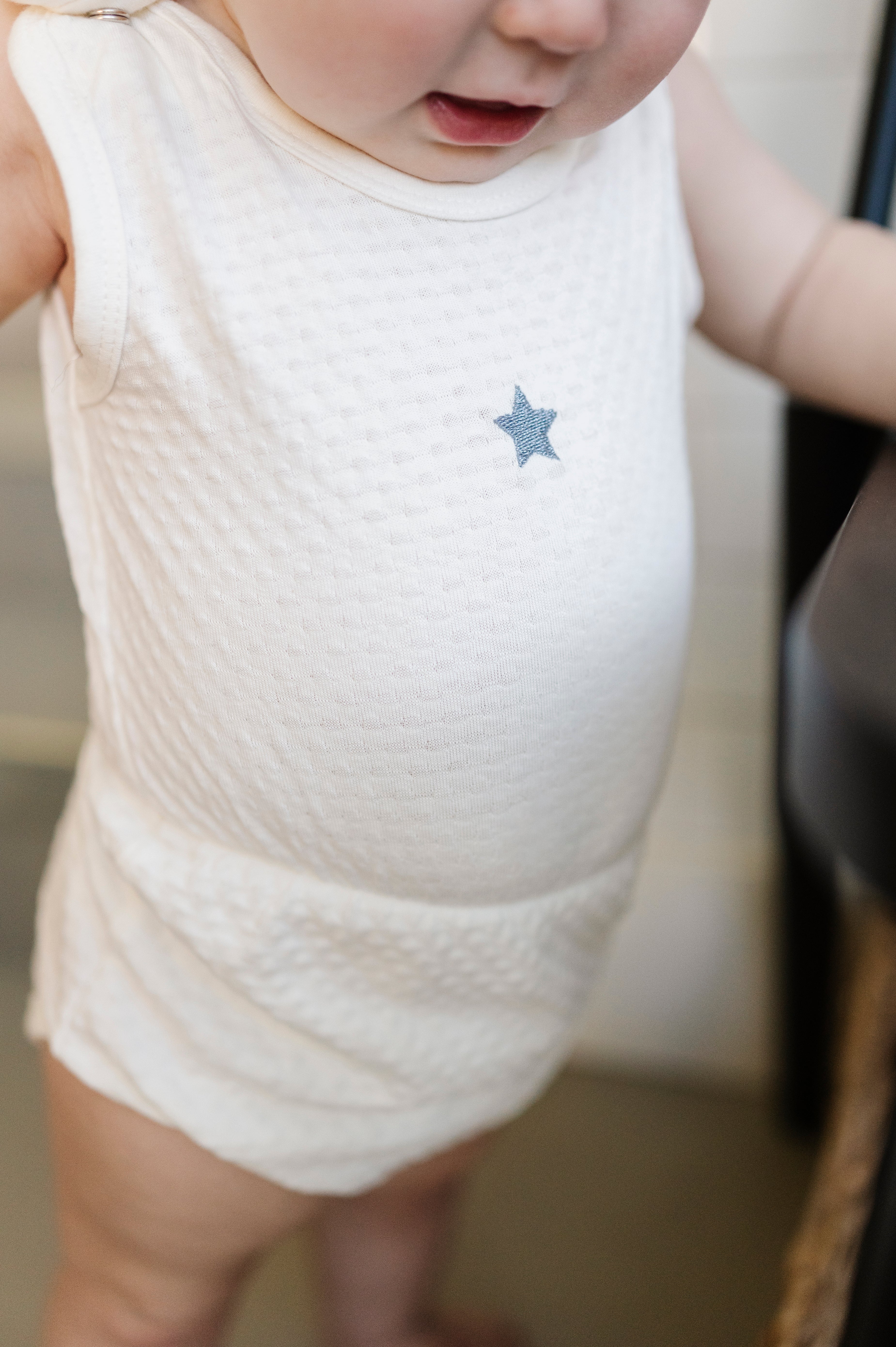 Cotton - Embroidered Star Collection-Romper