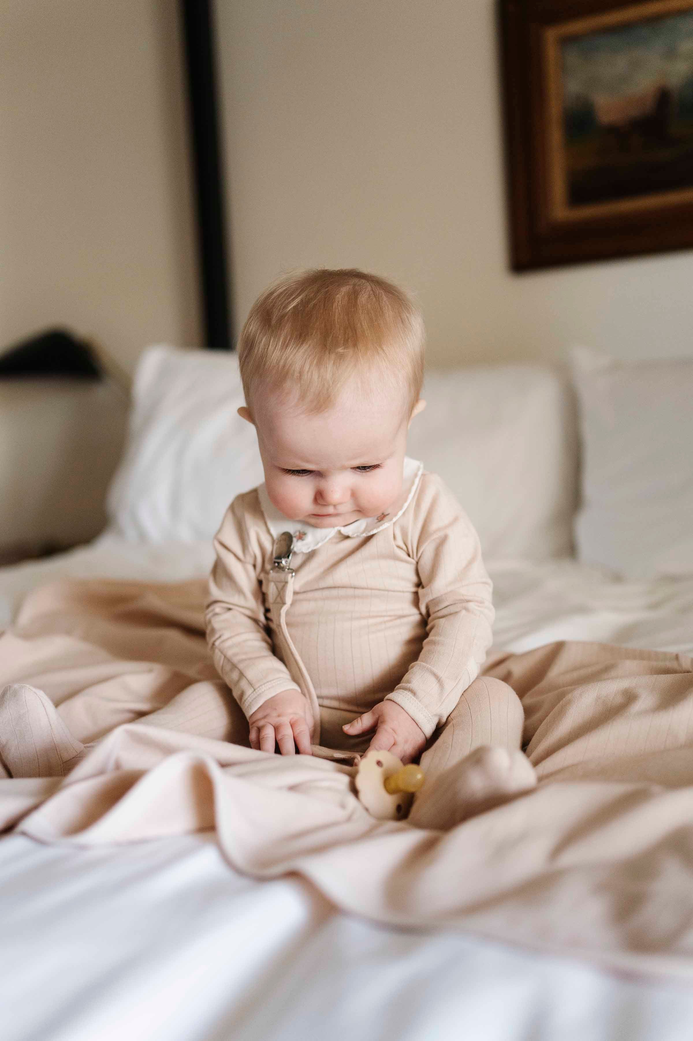 Wide Rib Cotton - Rosebud Collection - Paci Clip