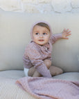 Stitch  Collection -  Diamond Pointelle Knit Blanket