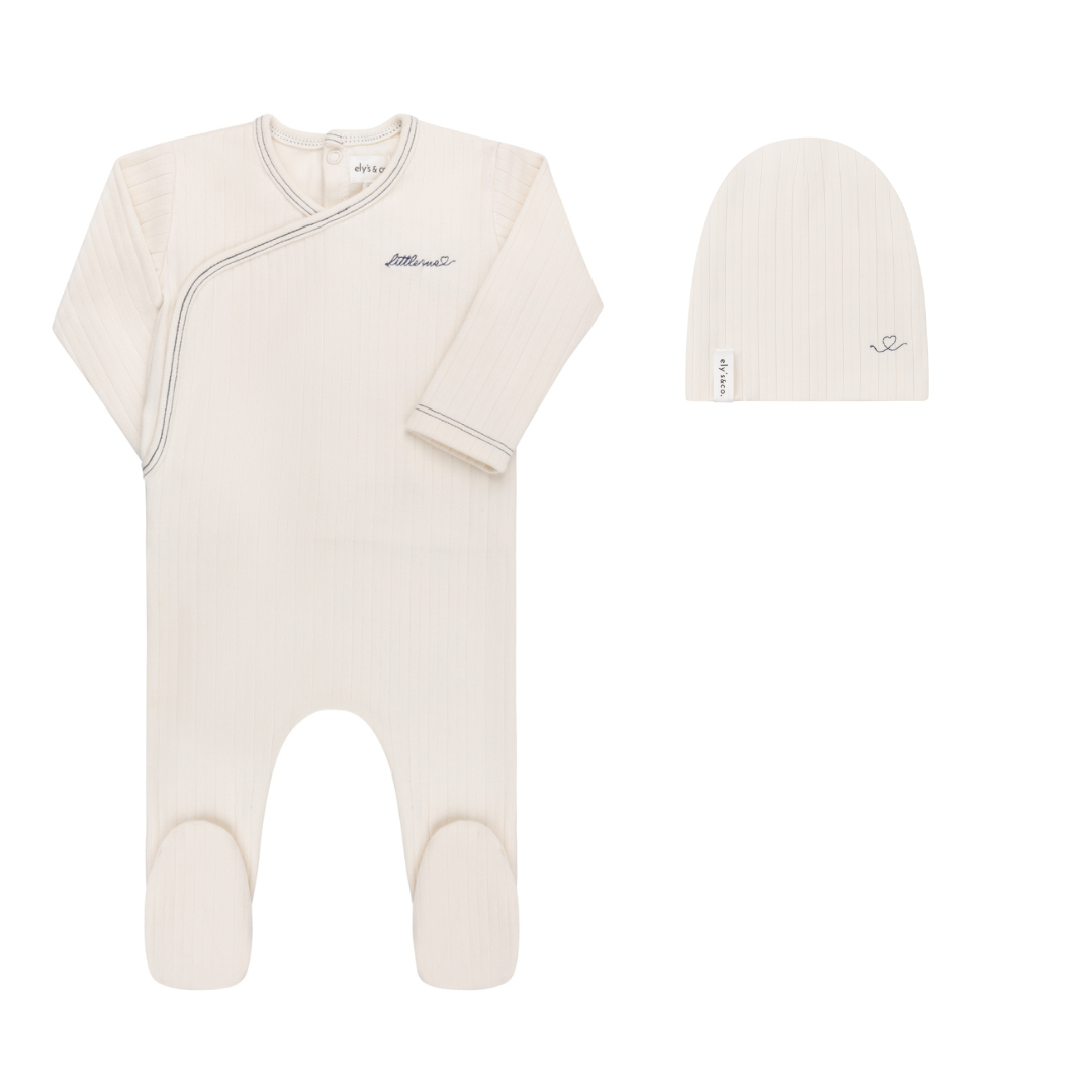 Cotton Little One Collection - Footie + Beanie