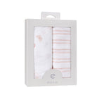 2-pack Butterfly Crib Sheet Set gift-ready packaging