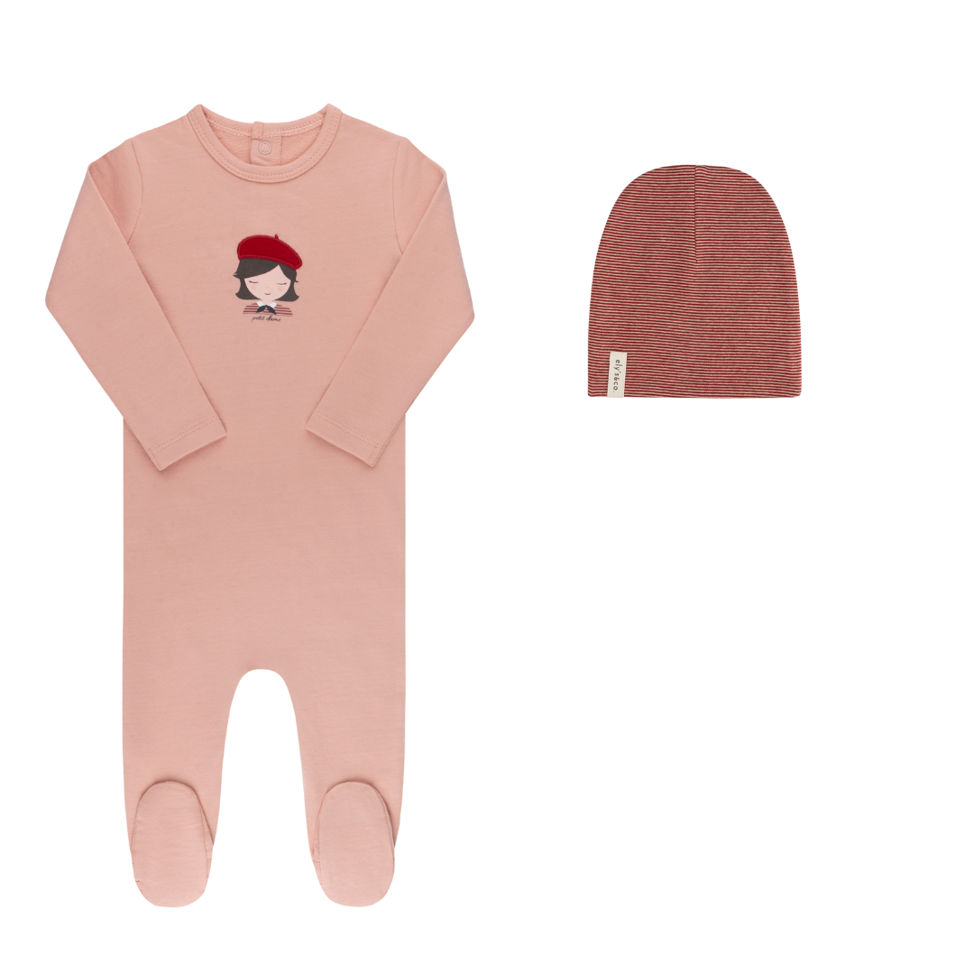 French Terry - French Kids Collection - Footie + Beanie