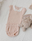 Organic Cotton Embroidered Collar Collection - 2Pc Set