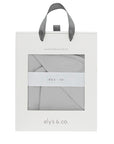 Grey Cotton Swaddle and Beanie Set