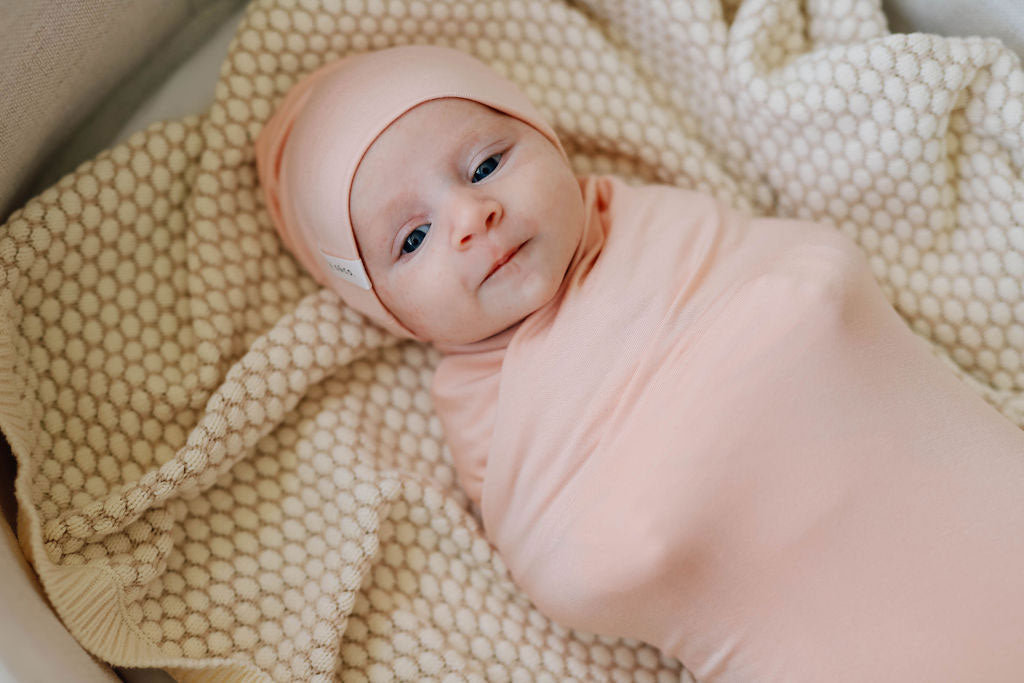Modal Swaddle &amp; Beanie Set in Gift Box