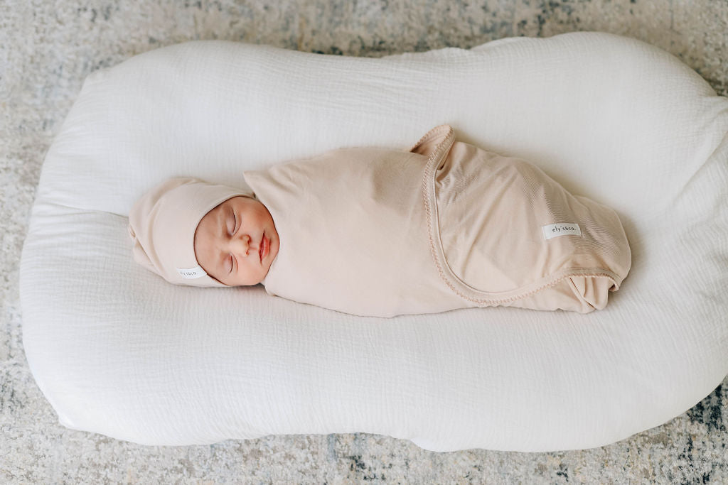 Modal Swaddle &amp; Beanie Set in Gift Box