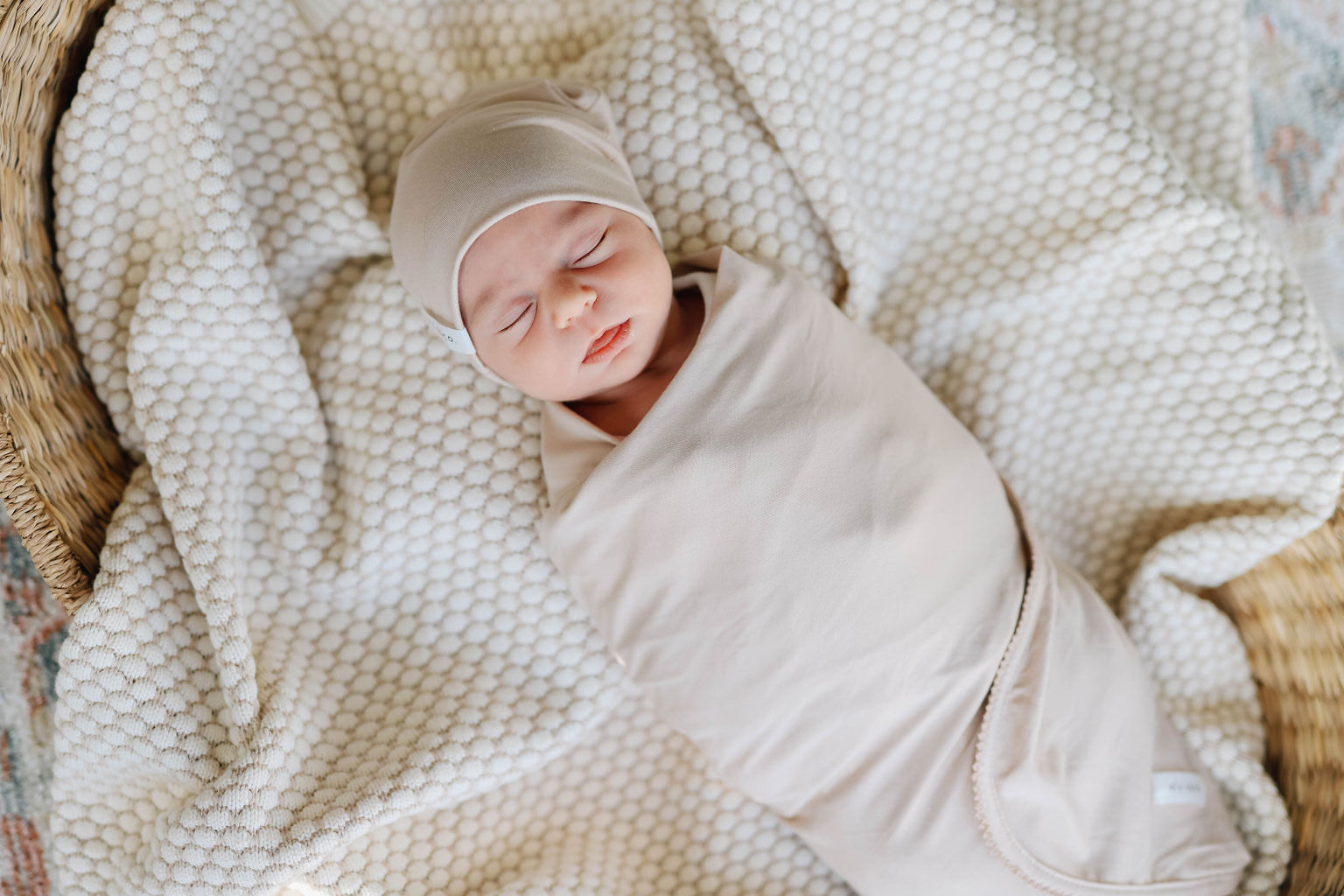 Modal Swaddle &amp; Beanie Set in Gift Box
