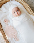 Modal Swaddle & Beanie Set in Gift Box
