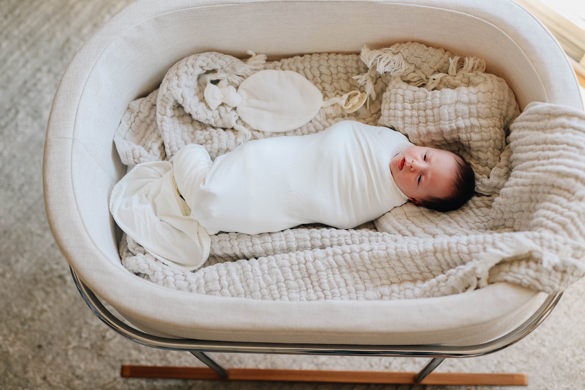 Modal Swaddle &amp; Beanie Set in Gift Box