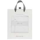 Jersey Knit ivory Cotton Swaddle and Beanie Gift Set