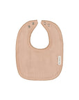 Light pink terry Muslin bib