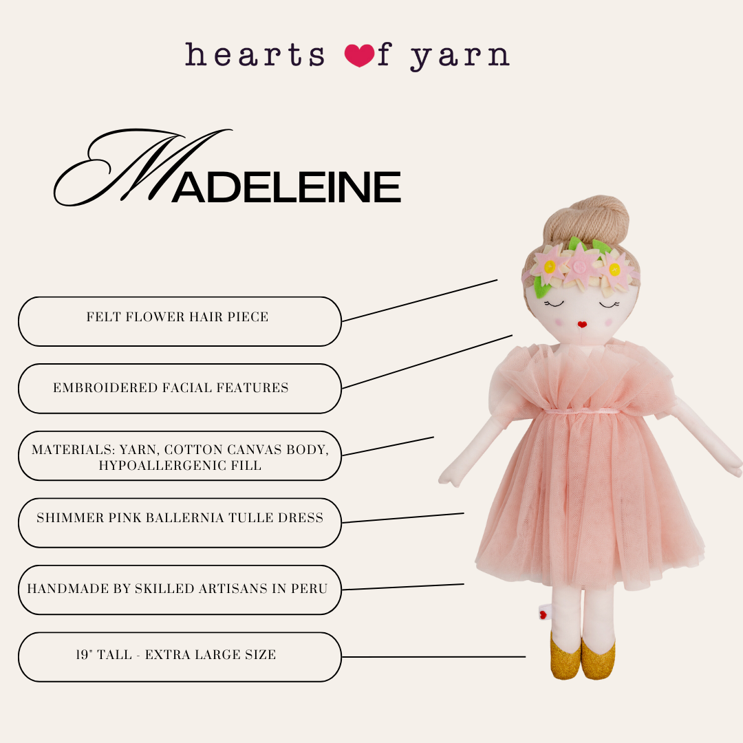 Hearts of Yarn Madeleine Ballerina Doll
