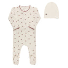Modal Cherry Print Collection Footie + Beanie