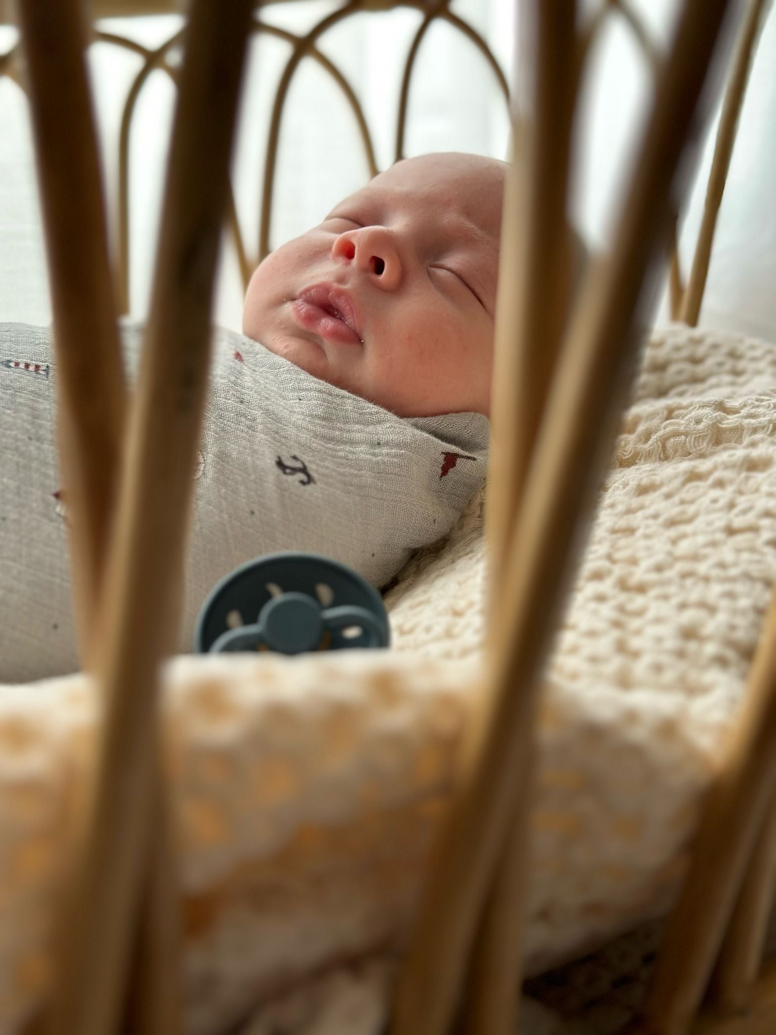 Nautical Beanie & Swaddle baby