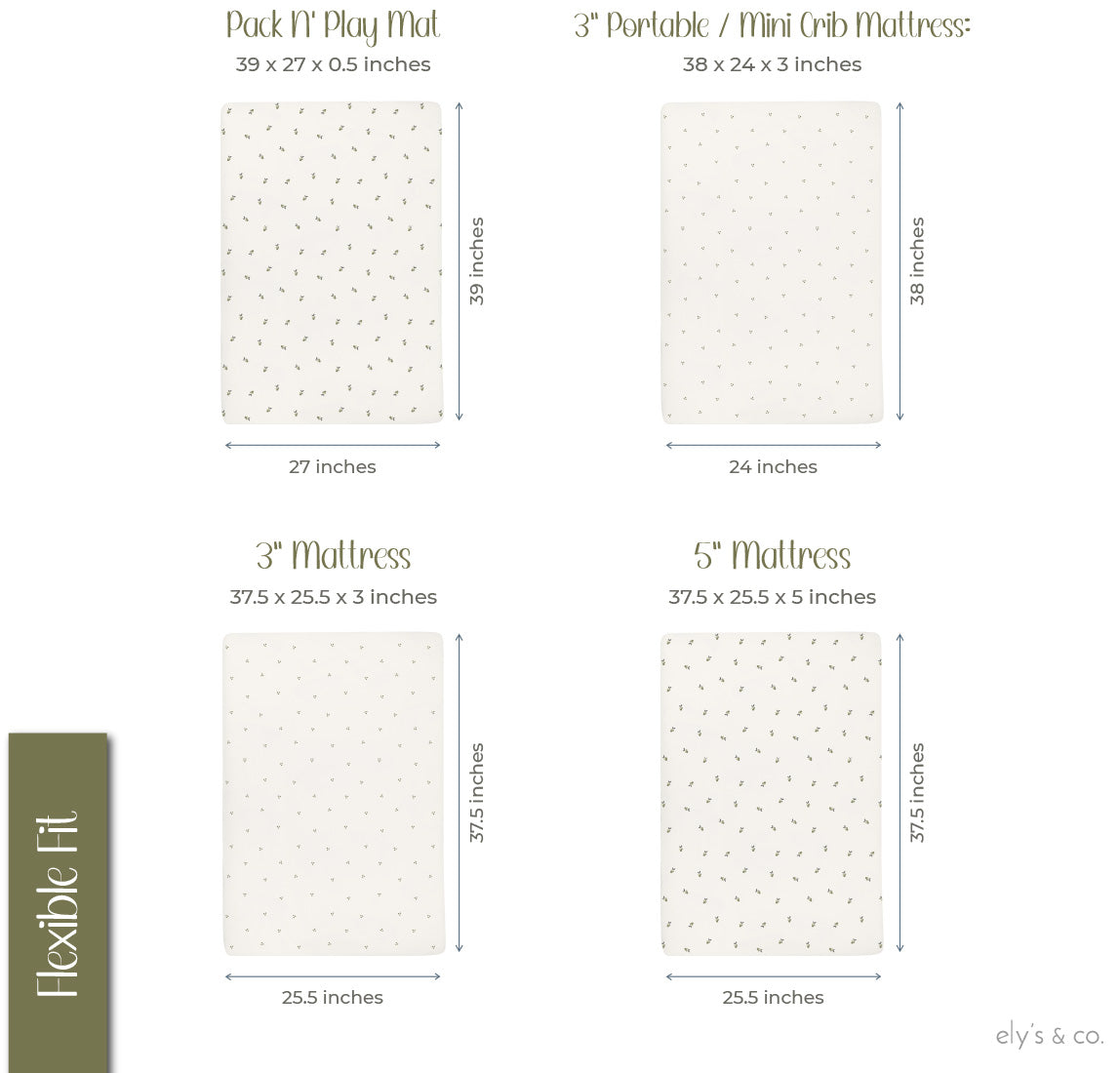 Waterproof Pack N Play | Portable Crib Sheet Set