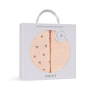 Pink muslin swaddle set packaging