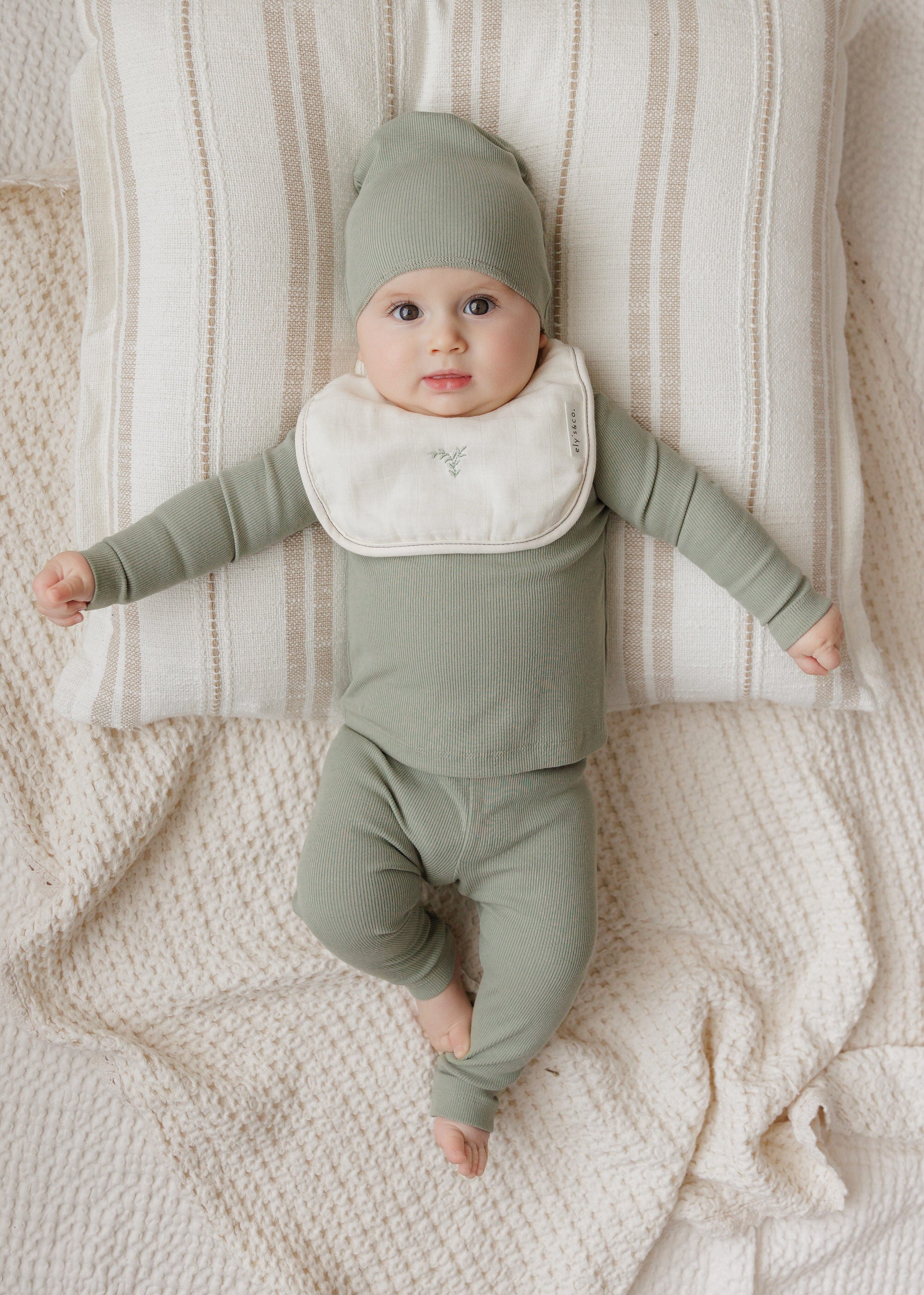 Ribbed Cardigan Set 