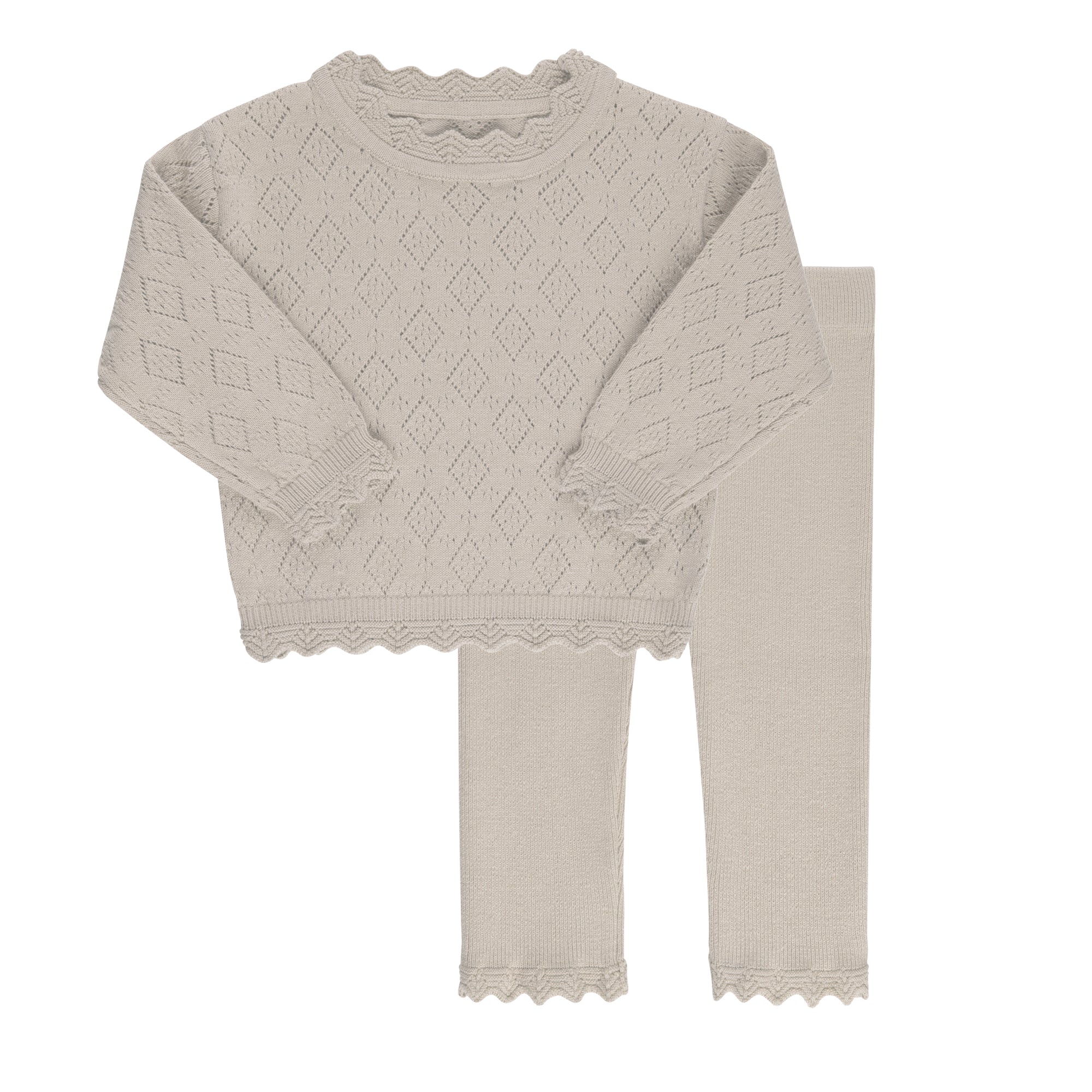 Pointelle Knit Collection- Two Piece Set