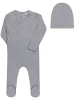 Organic Cotton Amore Pointelle Collection - Footie + Beanie