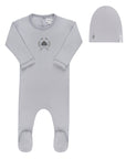 Garden Floral Center Collection - Footie + Beanie