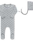 Diamond Print Collection - Footie + Bonnet