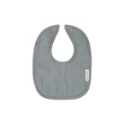 grey/blue Muslin bib