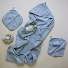 hanging loops terry washcloths Blue 