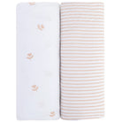 2 pack breathable and hypoallergenic Mauve Crib Sheet Set