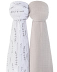2 Pack Cotton Muslin Swaddle Blanket