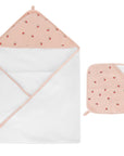 Pink Cherries Hooded Towel & Washcloth