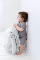 47x47 Grey muslin swaddle