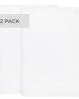2-Pack hypoallergenic white fitted crib sheets for safer sleep