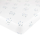 Flexible-Fit Blue Rainbow Crib Sheet