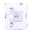 Gift-Ready Three-Piece Blue Rainbow Crib Set