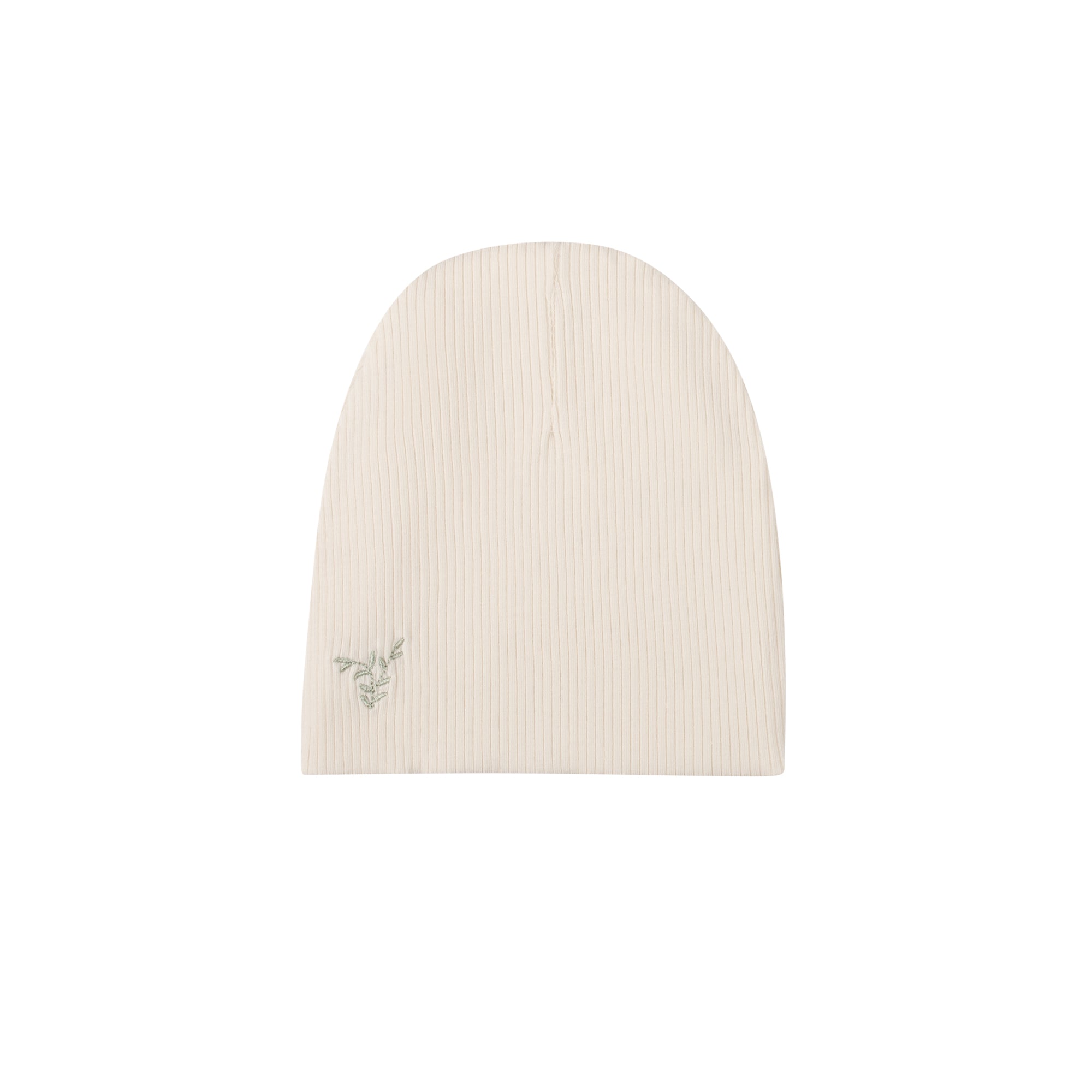 Ribbed Cotton - Embroidered Ginkgo Collection Beanies
